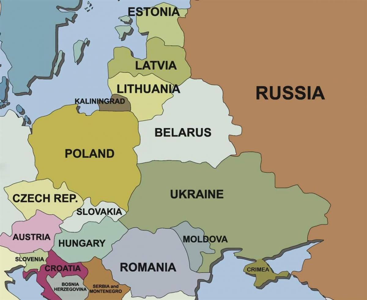 karta för karta Estland omgivande länder