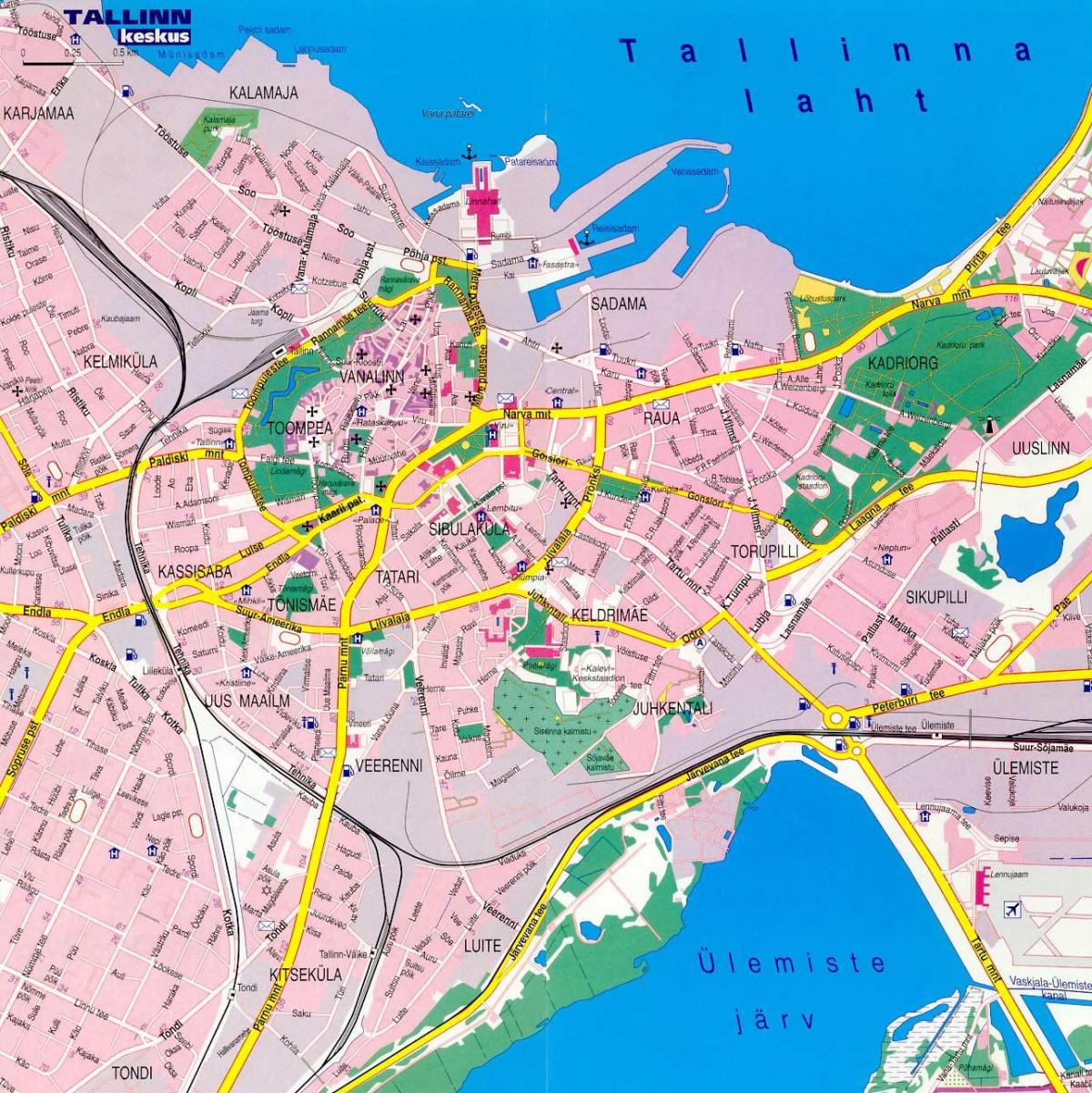 karta över tallinn Estland 