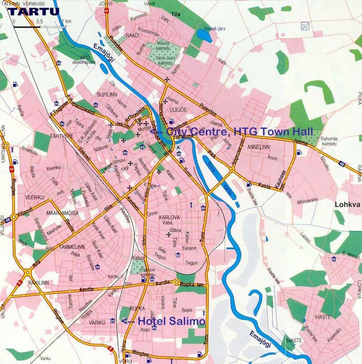 karta över tallinn Estland