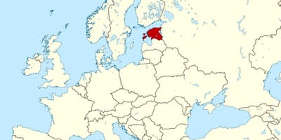 Estland plats på världskartan